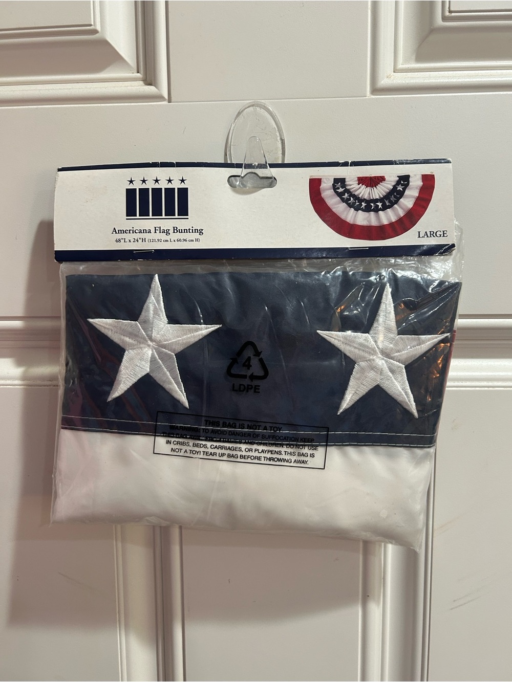 Americana Flag Bunting 48x 24
